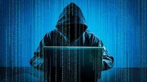 Hacker on Computer Data Breach